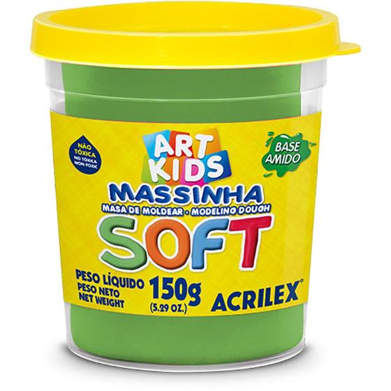 Imagem de Massinha De Modelar Soft Verde 150g Acrilex