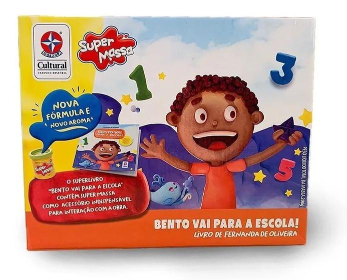 Imagem de Massinha de Modelar Super Massa - Brincando na Escola c/ Livro - Estrela -