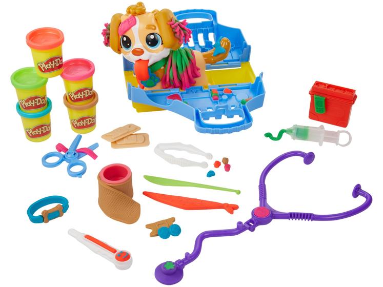 Massinha Kit Veterinário Play-Doh Pet Shop - Hasbro com Acessórios