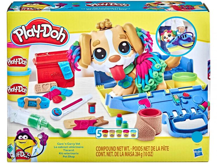 Imagem de Massinha Kit Veterinário Play-Doh Pet Shop - Hasbro com Acessórios