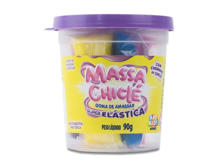 Imagem de Massinha para Modelar Massa Chiclé 90g - 6 Cores - Acrilex