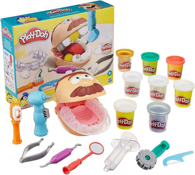 Imagem de Massinha Play Doh Brincando De Dentista Novo - Hasbro F1259