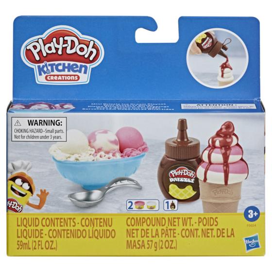 Imagem de Massinha Play Doh Drizzle Sorvete com Calda da Hasbro F0654