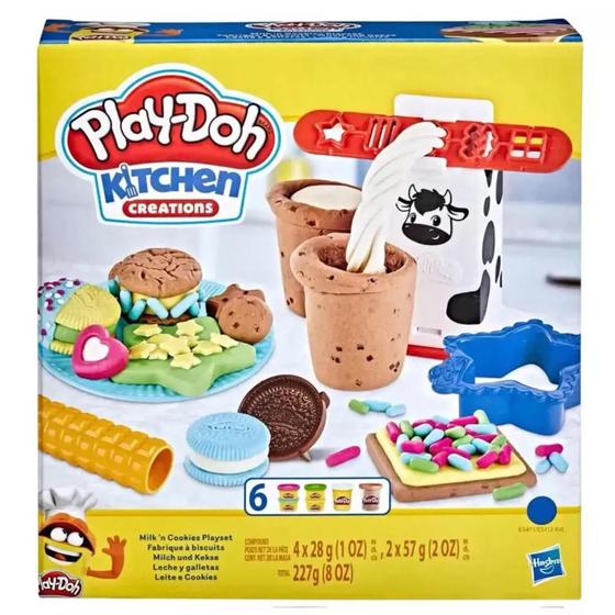 Imagem de Massinha Play-Doh Kitchen Creations Leite e Biscoitos Hasbro