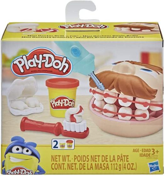 Imagem de Massinha Play Doh Mini Kit Brincando de Dentista Hasbro