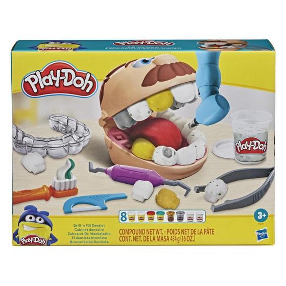 Imagem de Massinha Play-Doh Playset Brincando de Dentista Mini Hasbro