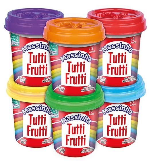 Imagem de Massinha Tutti Frutti 6 Peças Cores