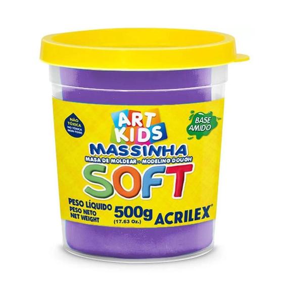 Imagem de Massinhas de Modelar Soft Pote Grande 500G Acrilex