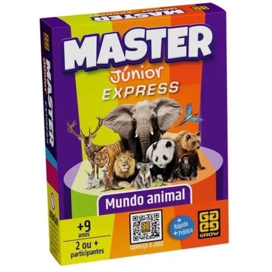 Imagem de Master Junior Express - Mundo Animal- Jogo de Cartas - Grow