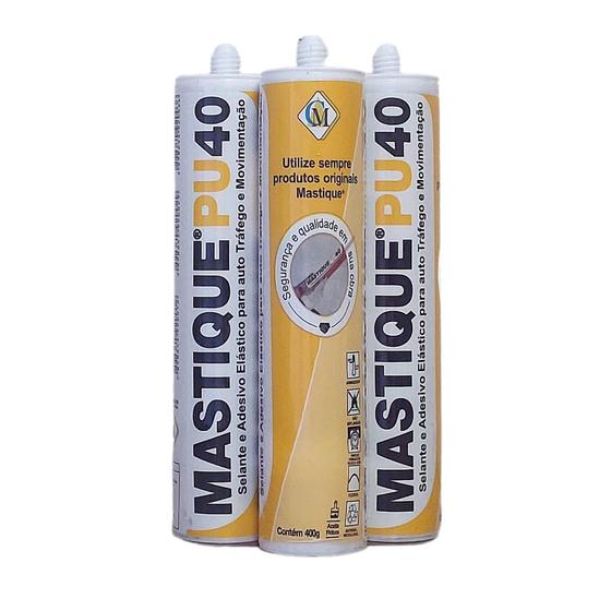Mastique PU 40 Original (kit C/ 3 Tubos) Menor preço em Mastique PU 40 Original (kit C/ 3 Tubos)