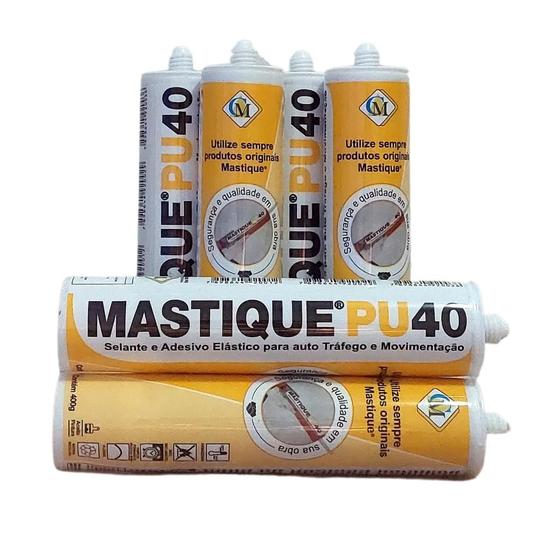 Mastique PU 40 Original P/ Junta De Dilatação (kit C/ 6 Tubos) Menor preço em Mastique PU 40 Original P/ Junta De Dilatação (kit C/ 6 Tubos)