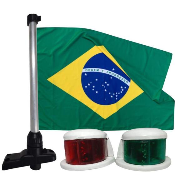 Imagem de Mastro Regulável Com Luz De Navegação Bb-Be Com Bandeira