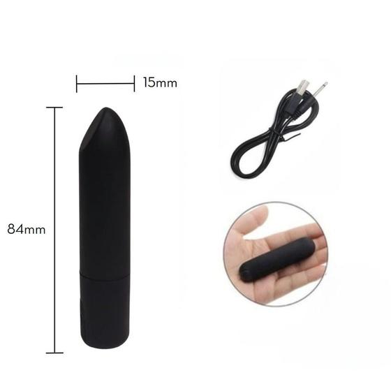Imagem de Masturbador Estimulador Vibrador Feminino BULLET 12 modos de vibração