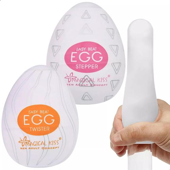 Imagem de Masturbador Masculino Ovo Egg 2 Unidades - Sex Shop