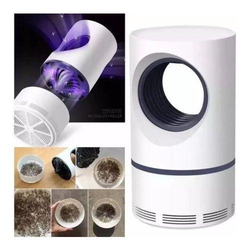 Imagem de Mata Mosquito Inseto Pernilongo Elétrico Luz Led Ultravioleta Usb Grande 360 Graus