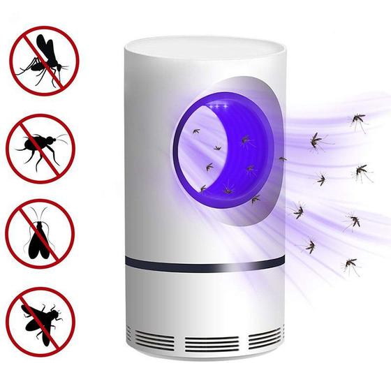 Imagem de Mata Mosquito Lâmpada LED UV Armadilha Eletrônica Anti Mosquito BRANCA