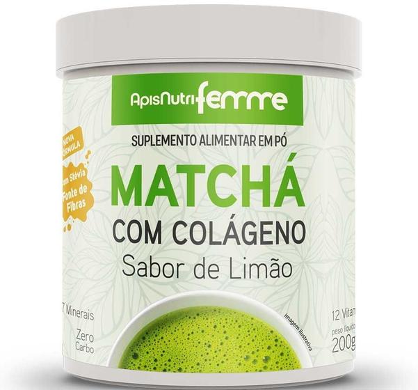Imagem de Matchá com Colágeno (200g) - Apisnutri