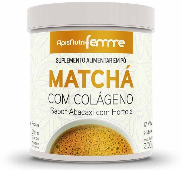 Imagem de Matchá com Colágeno (200g) - Apisnutri