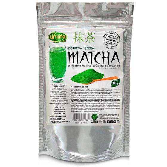 Imagem de Matcha puro e organico sóluvel 30g Unilife