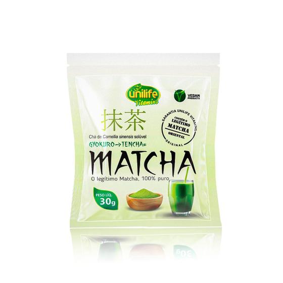 Imagem de Matcha Puro Vegano Unilife 30g Solúvel