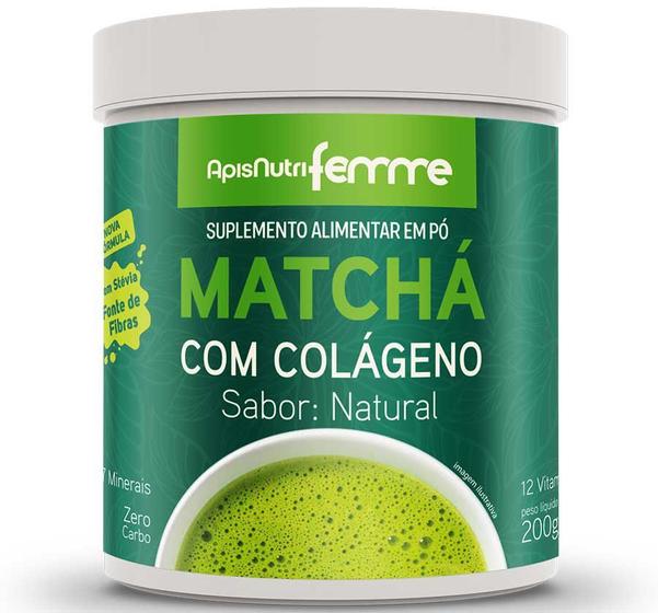 Imagem de Matchá Solúvel Sabor Natural  200g Apisnutri - SV