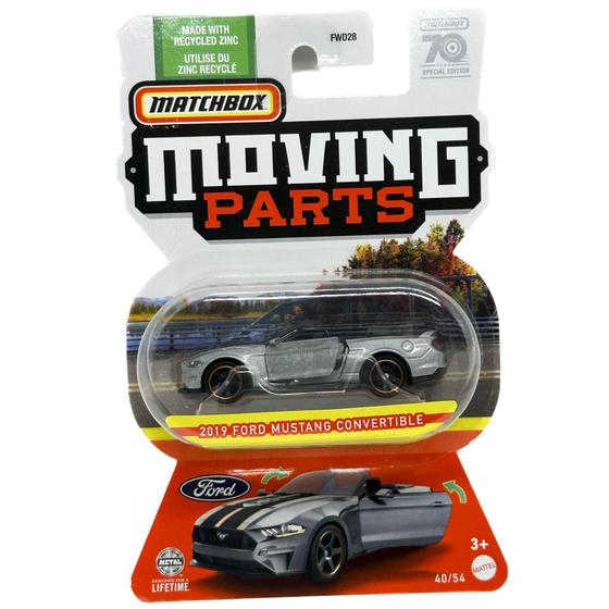 Imagem de Matchbox - 2019 Ford Mustang Convertible - Moving Parts - HLG25