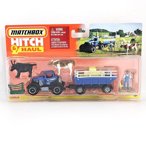 Imagem de Matchbox Dirtstroyer e MBX Farm Trailer - Hitch & Haul