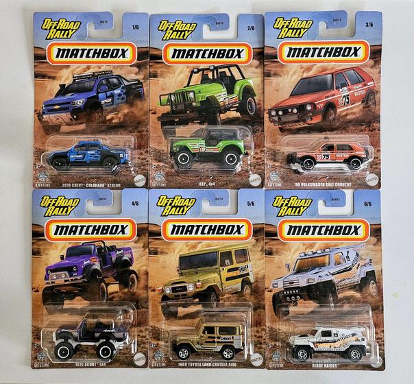 Imagem de Matchbox Off Road Rally - Set Completo (6 miniaturas)