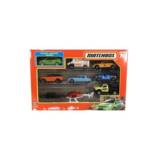 Imagem de Matchbox Pack Com 9 Miniaturas Exclusiva Toyota Prius Verde