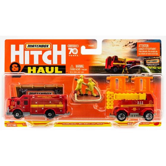 Imagem de Matchbox - Rescue Hazard Squad e Mobile Light Truck - Hitch & Haul - HVP35