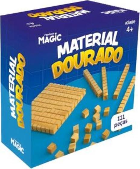 Imagem de Material Dourado C/ 111 Pcs Madeira