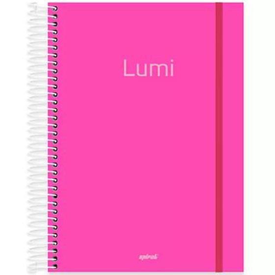 Imagem de Material Escolar Caderno Cores Neon 10Matérias/160Folhas/Kit