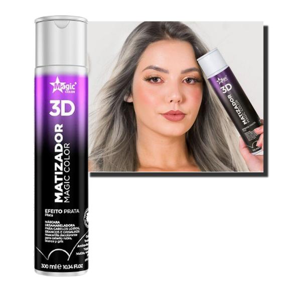 Imagem de Matizador 3D Magic Color Efeito Prata 300ml