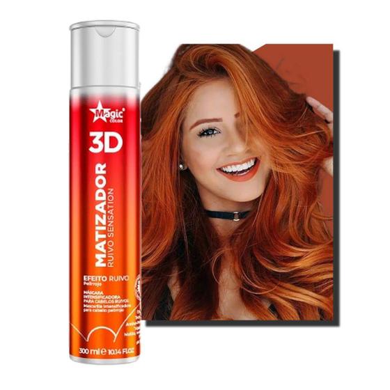 Imagem de Matizador 3D Ruivo Sensation Efeito Ruivo 300ml Magic Color