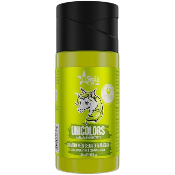 Imagem de Matizador Capilar Unicolors Amarelo Neon Magic Color 150Ml