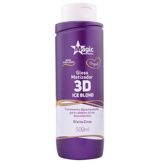 Imagem de Matizador Gloss 3D Ice Blond 500ml - Magic Color - Magic Color