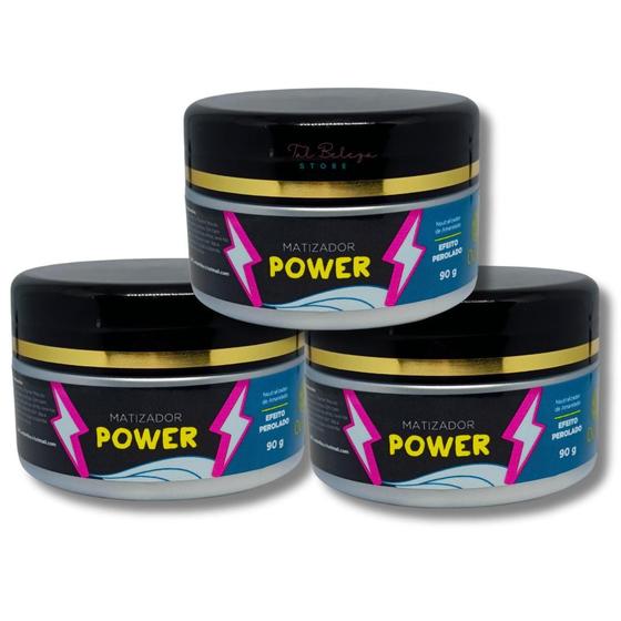 Imagem de Matizador Power Perolado Ouran 90g Kit Com 03 unidades