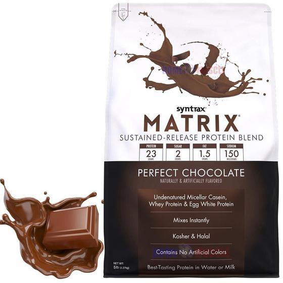 Imagem de Matrix 5.0 2,27Kg - Syntrax Sabor Perfect Chocolate