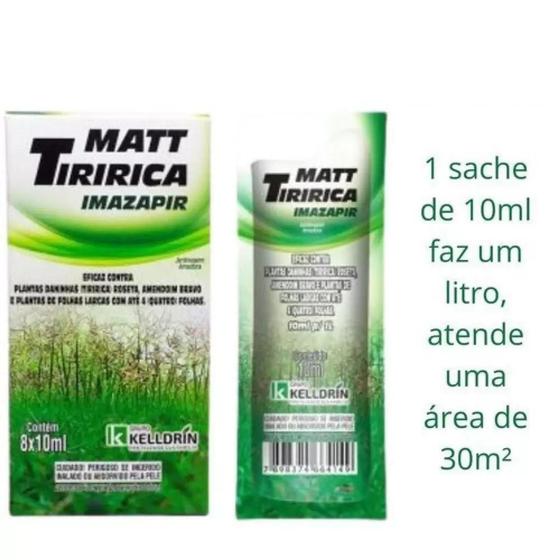 Imagem de Matt Tiririca Em Gramados Imazapir Mata Ervas Daninhas 10 ml - Kelldrin