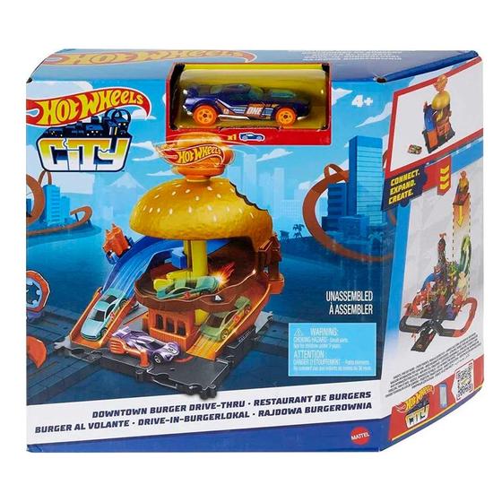 Imagem de MATTEL Hot Wheels City Pista Burguer Drive Thru