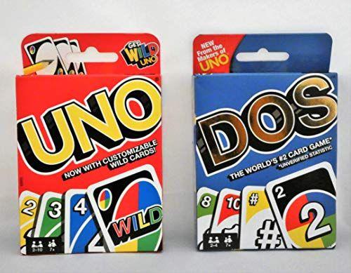 Imagem de Mattel Uno Card Game Empacotado com Dos Card Game, Multicolor