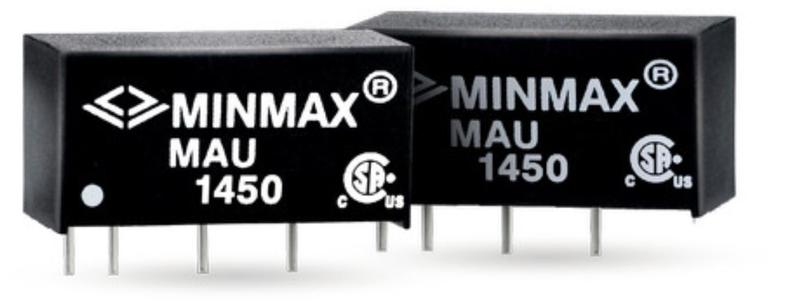 Imagem de MAU114 Conversor DC-DC 1W Entrada 10.8-13.2V Saída 12V 84mA MinMax