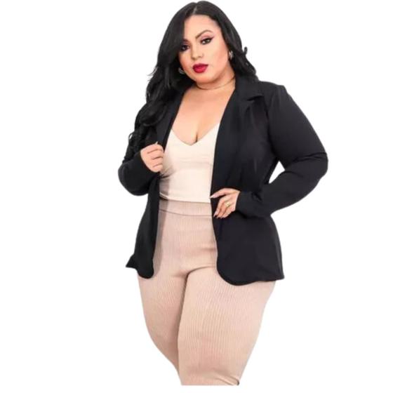 Imagem de Max Blazer Plus Size Feminino Ponto Roma G3 veste 54