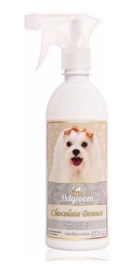 Imagem de Max Colônia Chocolate Branco 500ml Cães E Gatos Perfume AntiAlergico Cachorros Maltes Pug - Petgroom