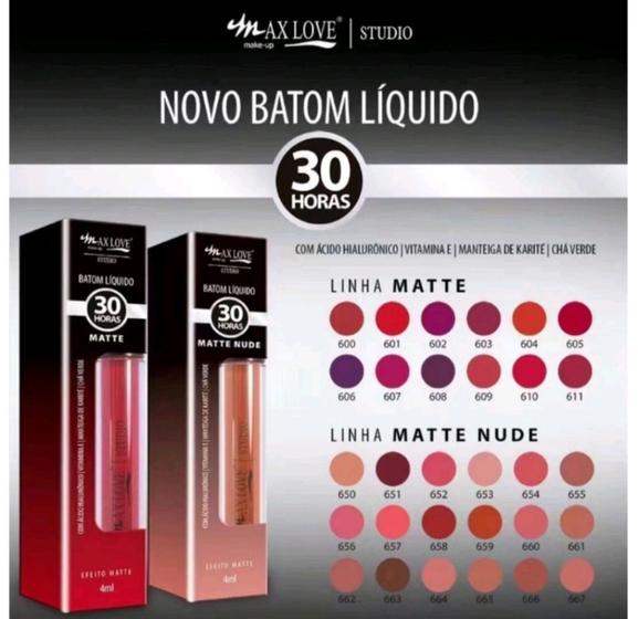 Imagem de Max love batom liquido matte