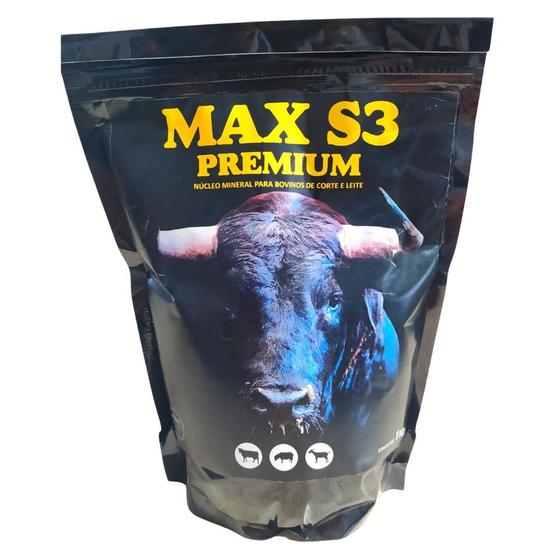 Imagem de Max S3 Premium + Controle Núcleo Mineral Bovinos Corte/Leite