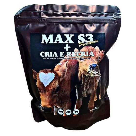 Imagem de Max S3 Premium Cria E Recria Nucleo Mineral Vitamin Bovinos