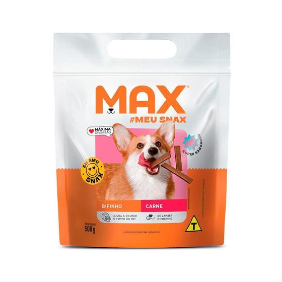 Imagem de Max Snack Bifinho Sabor Carne para Cães Adultos 500gr