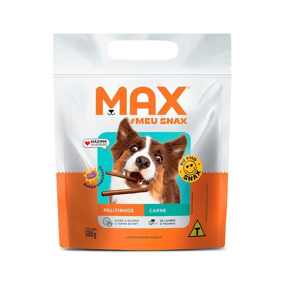 Imagem de Max Snack Palitinhos Sabor Carne para Cães Adultos 500gr