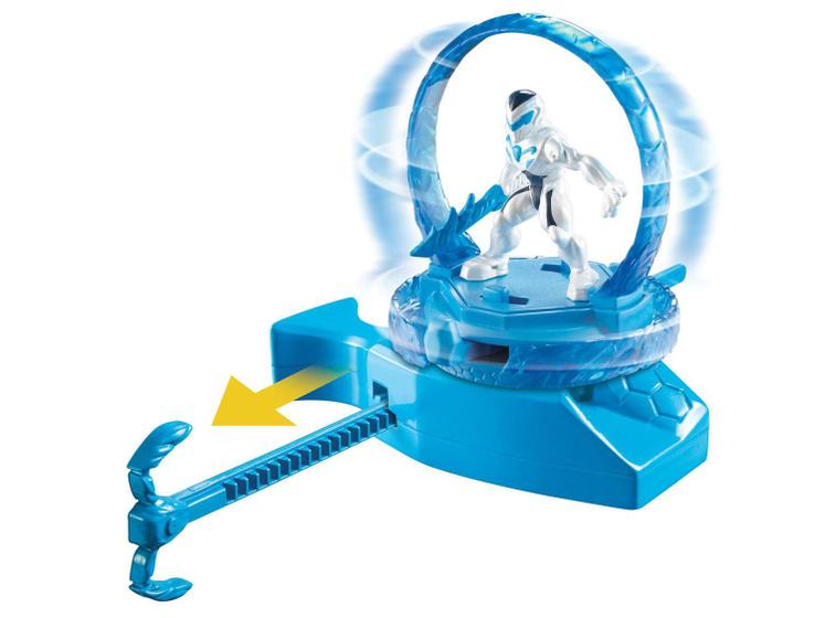 Max Steel Turbo Fighters Turbo Energy Max com Base e 2 Lâminas de